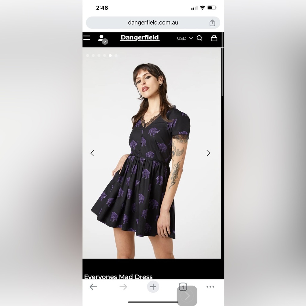 NWT Dangerfield Everyone’s Mad mini dress